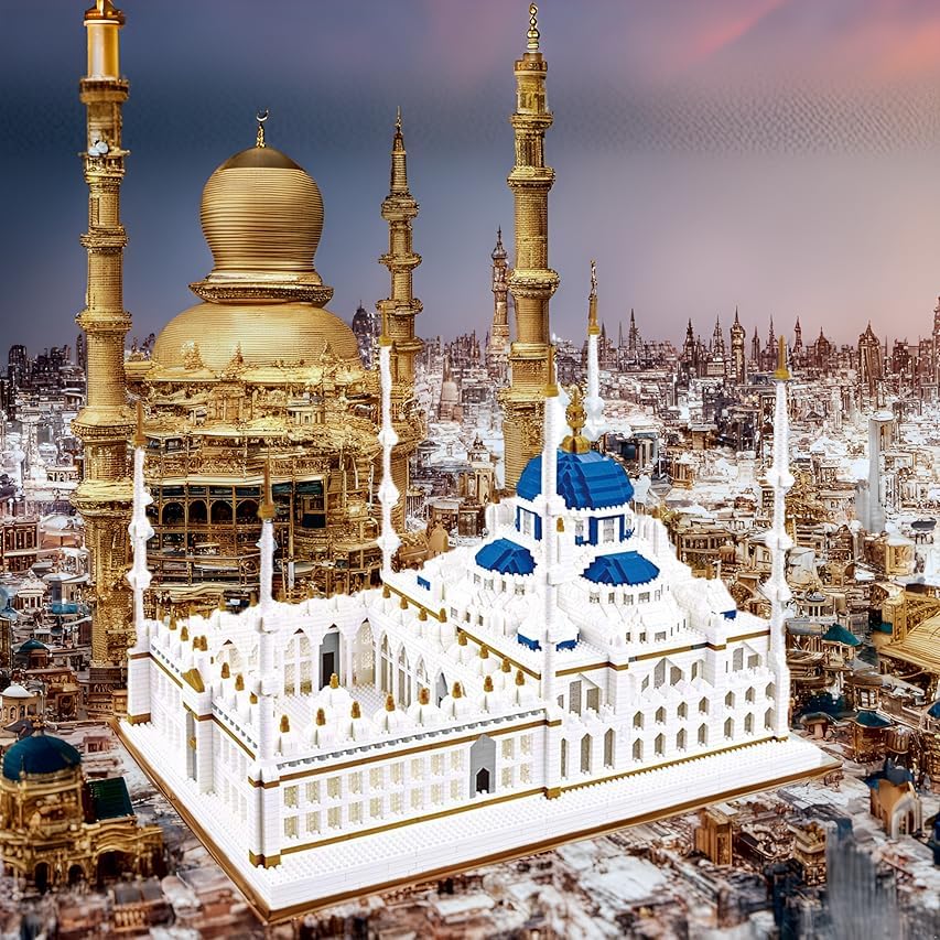 KLMEi Micro Building Blocks Set 6850 Pcs Blue Mosque Miniature – World Landmark Architecture Kit