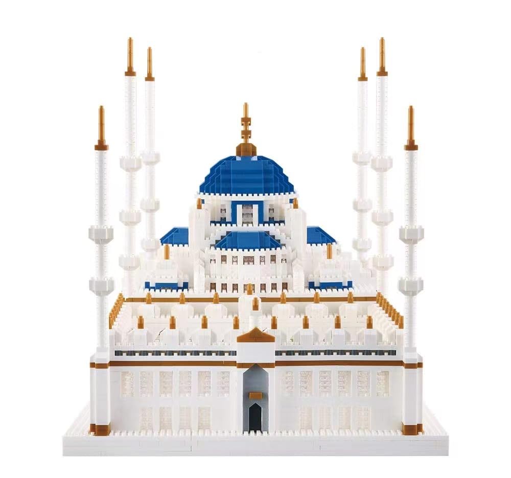 KLMEi Micro Building Blocks Set 6850 Pcs Blue Mosque Miniature – World Landmark Architecture Kit