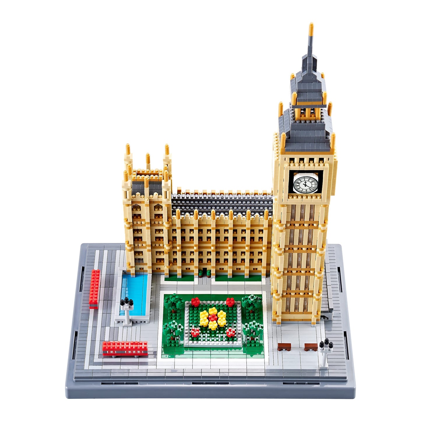 KLMEi Real Architecture London Elizabeth Tower Big Ben Micro Building Blocks Set – 6473 PCS for Adults, Collectible World Landmark Model
