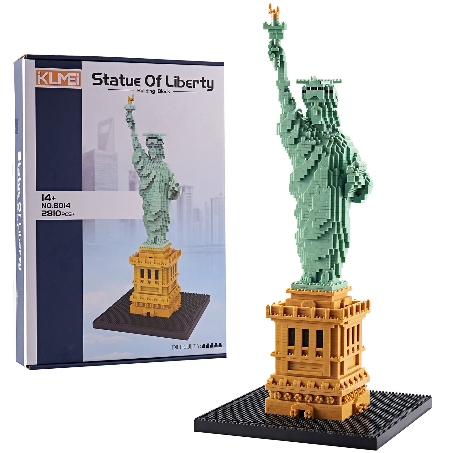 KLMEi Statue of Liberty Micro Blocks – 2810-Piece Mini Building Set for Adults & Teens