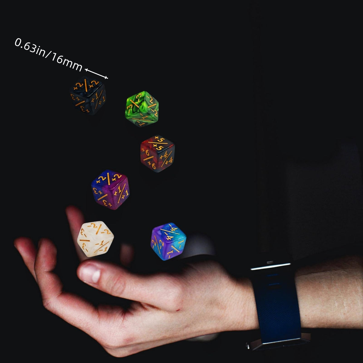 KLURXZGYPTH 90 PCS MTG Counter Dice Set – AbilityKeyword Counters & Life/Shield D6 Display