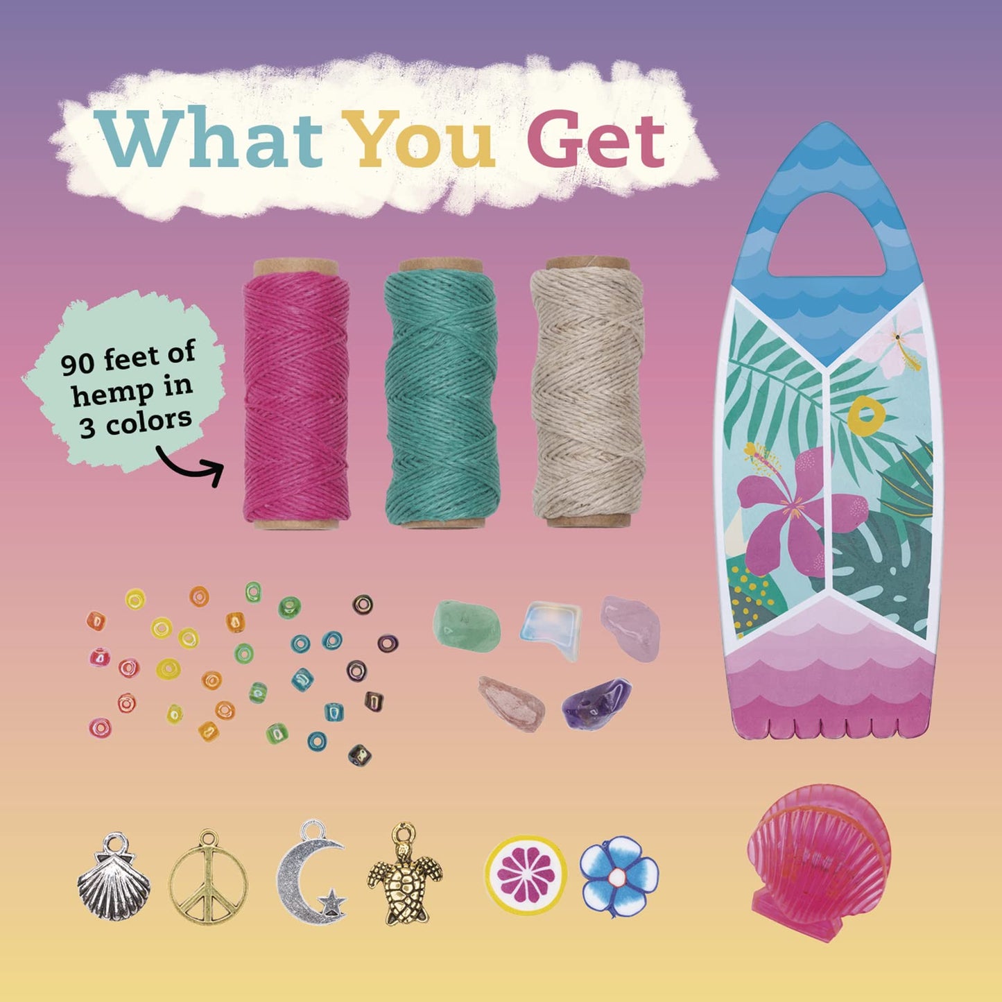 Klutz Friendship Wish Bracelets Kit for Kids 7–10 – Create Colorful, Customizable Jewelry