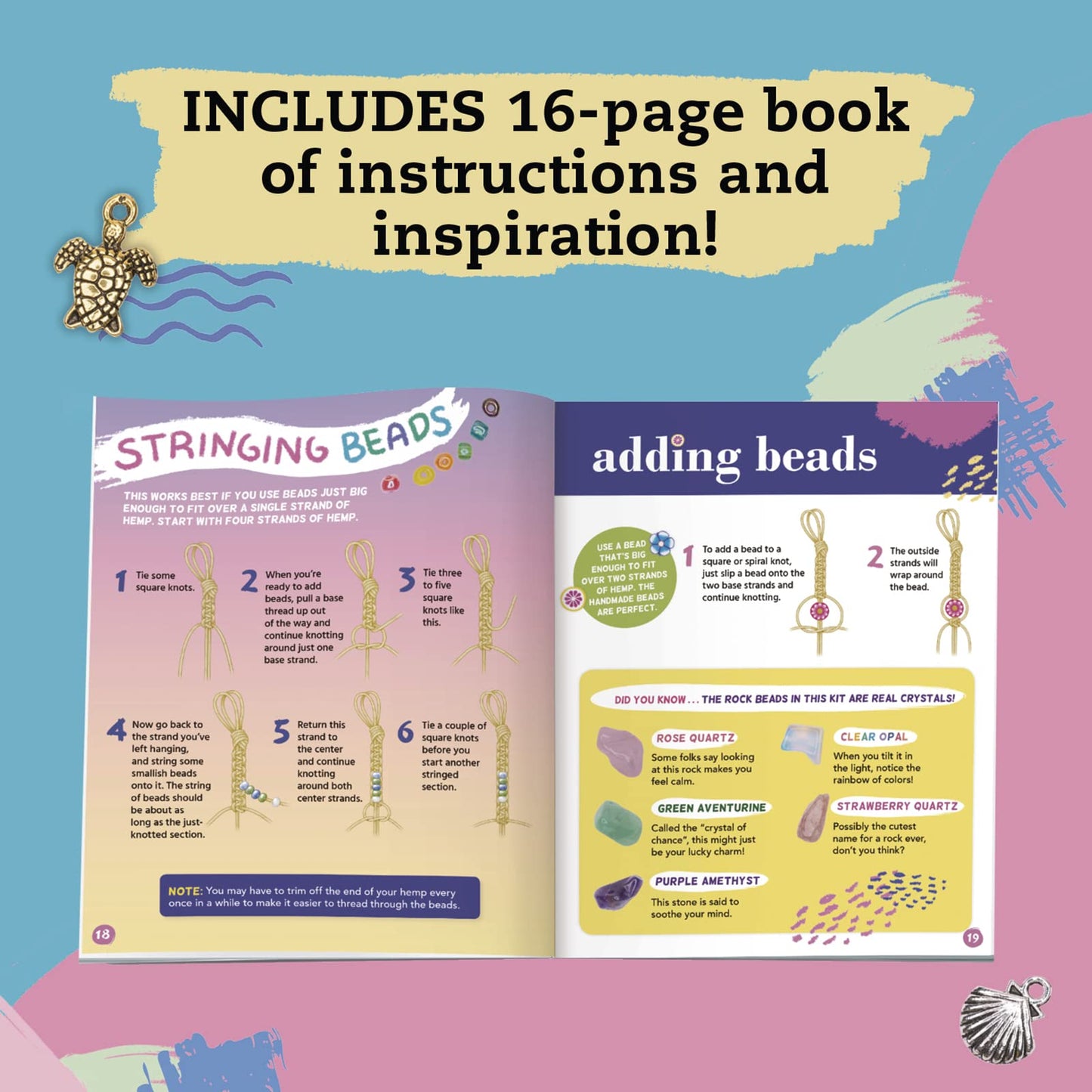 Klutz Friendship Wish Bracelets Kit for Kids 7–10 – Create Colorful, Customizable Jewelry