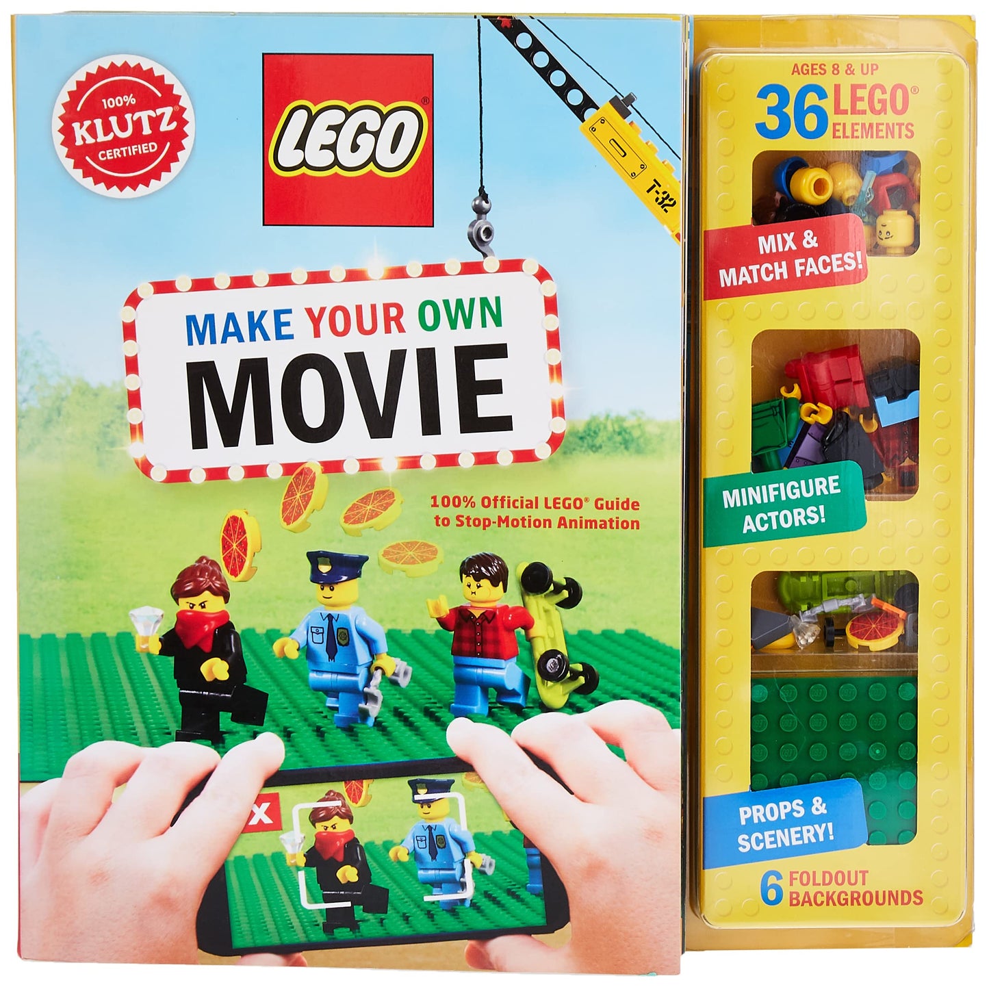 Klutz Lego Make Your Own Movie Kit (Multicolored) – Stop-Motion with Legos