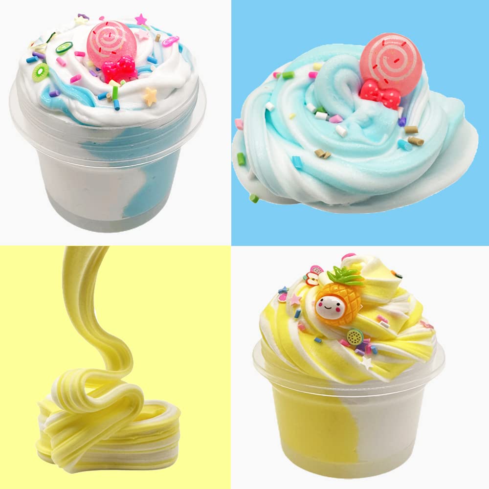 KMBTQRE Butter Slime Kit - Two-Toned 9-Pack for Kids 6-12 | Party Favors