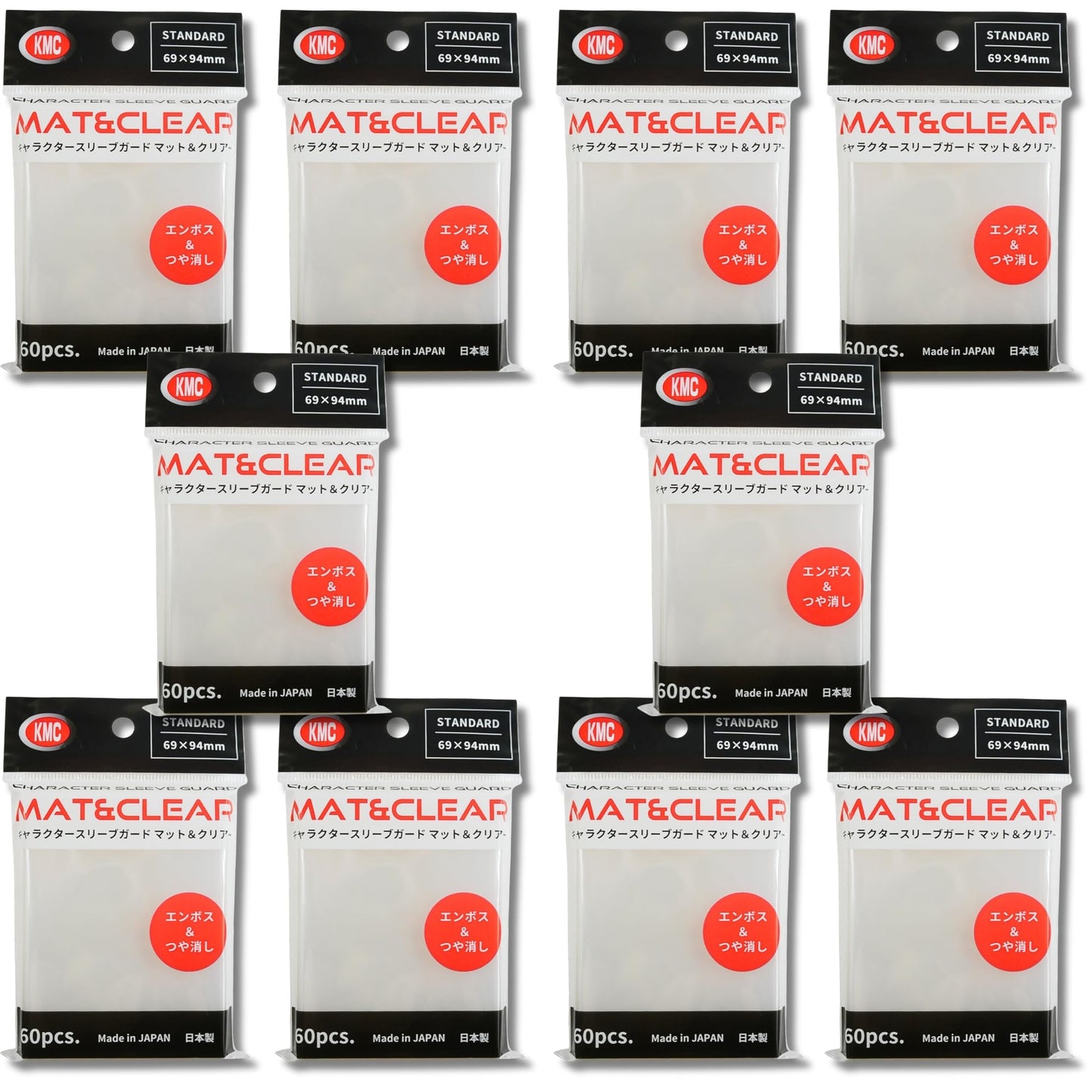 KMC Character Guard Mat & Clear Oversized Card Sleeves — 10 Packs