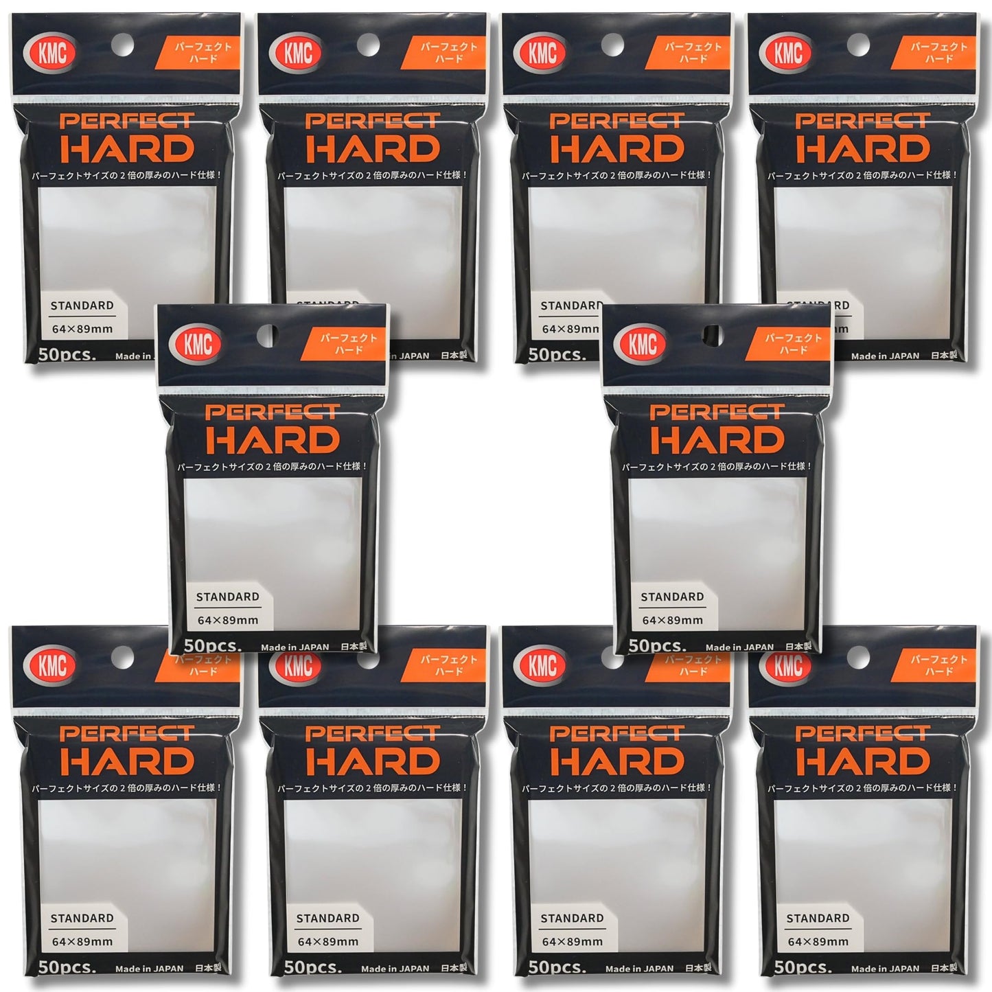 KMC 10 Set Card Barrier Sleeve Perfect Hard from Japan | Rigid Card Protection