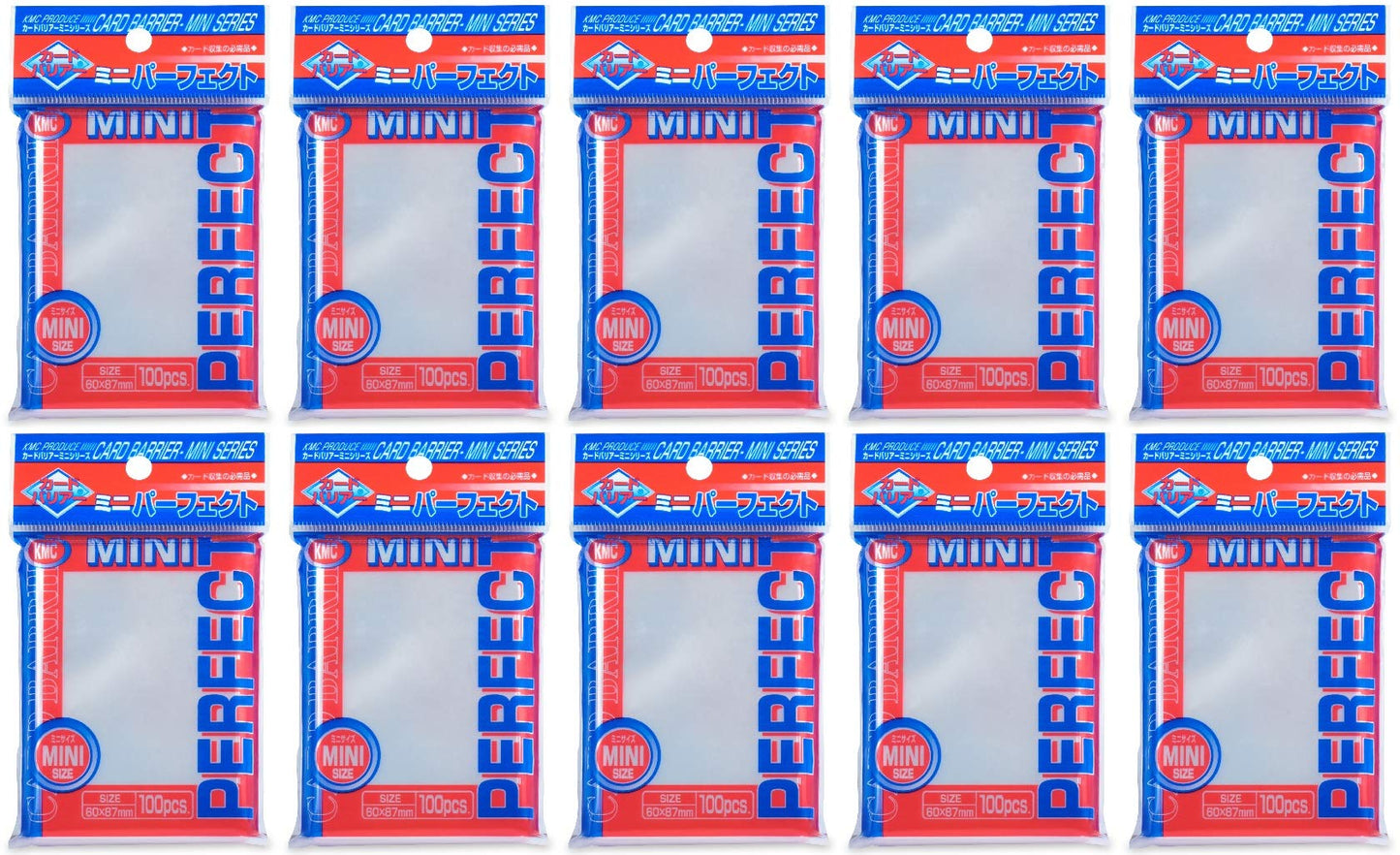 KMC Perfect Size Card Sleeves Mini – 10 Packs