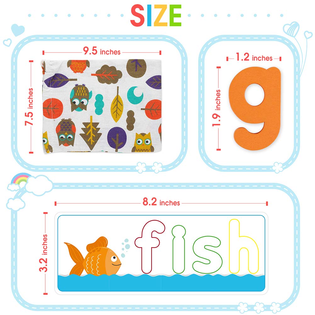 KMUYSL See & Spell CVC Word Builders – Alphabet Cards for Kids 3–6 | Preschool Learning Toys