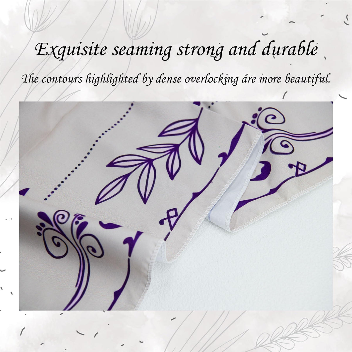 Knana Tarot Altar Cloth Silk Mat – Purple Snake Design + Velvet Tarot Card Bag
