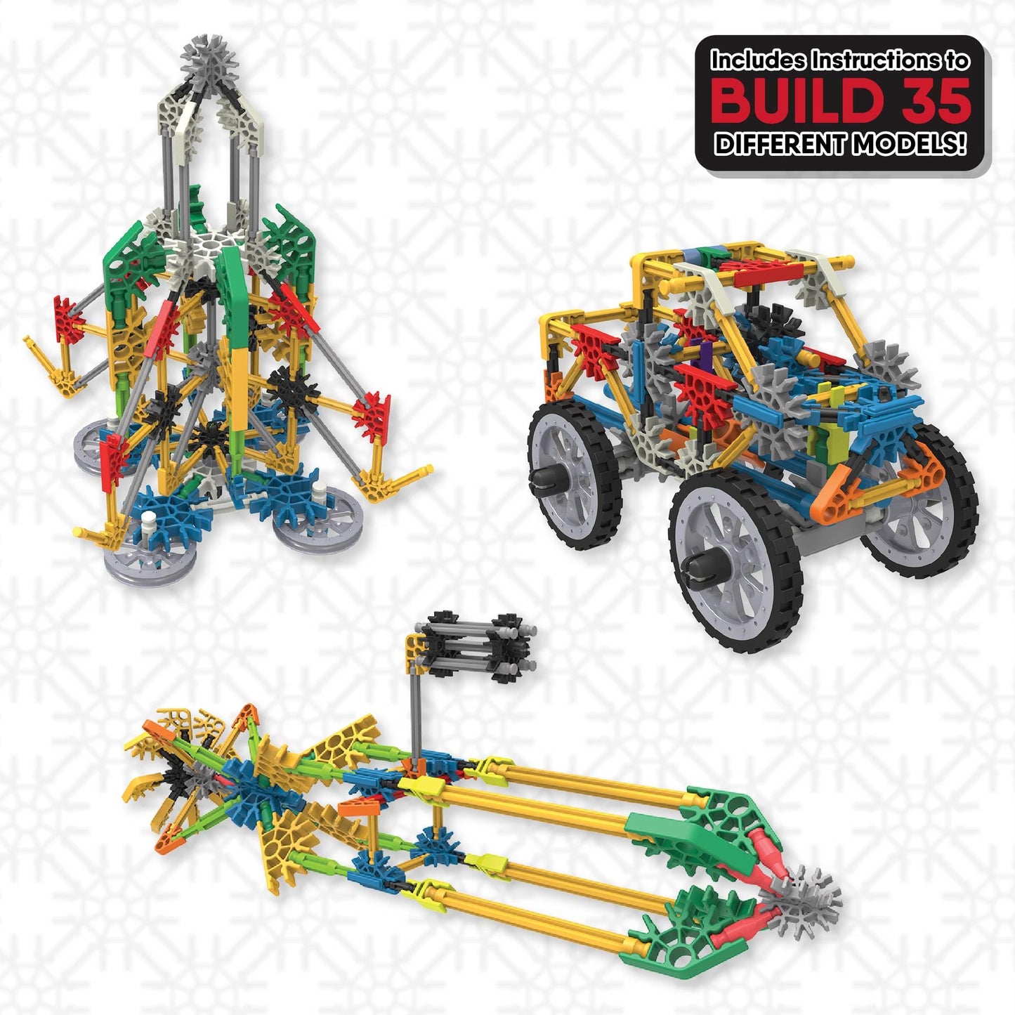 K'NEX Adventure Wheels Building Set – 480 Pieces for STEM Play | Ages 7+