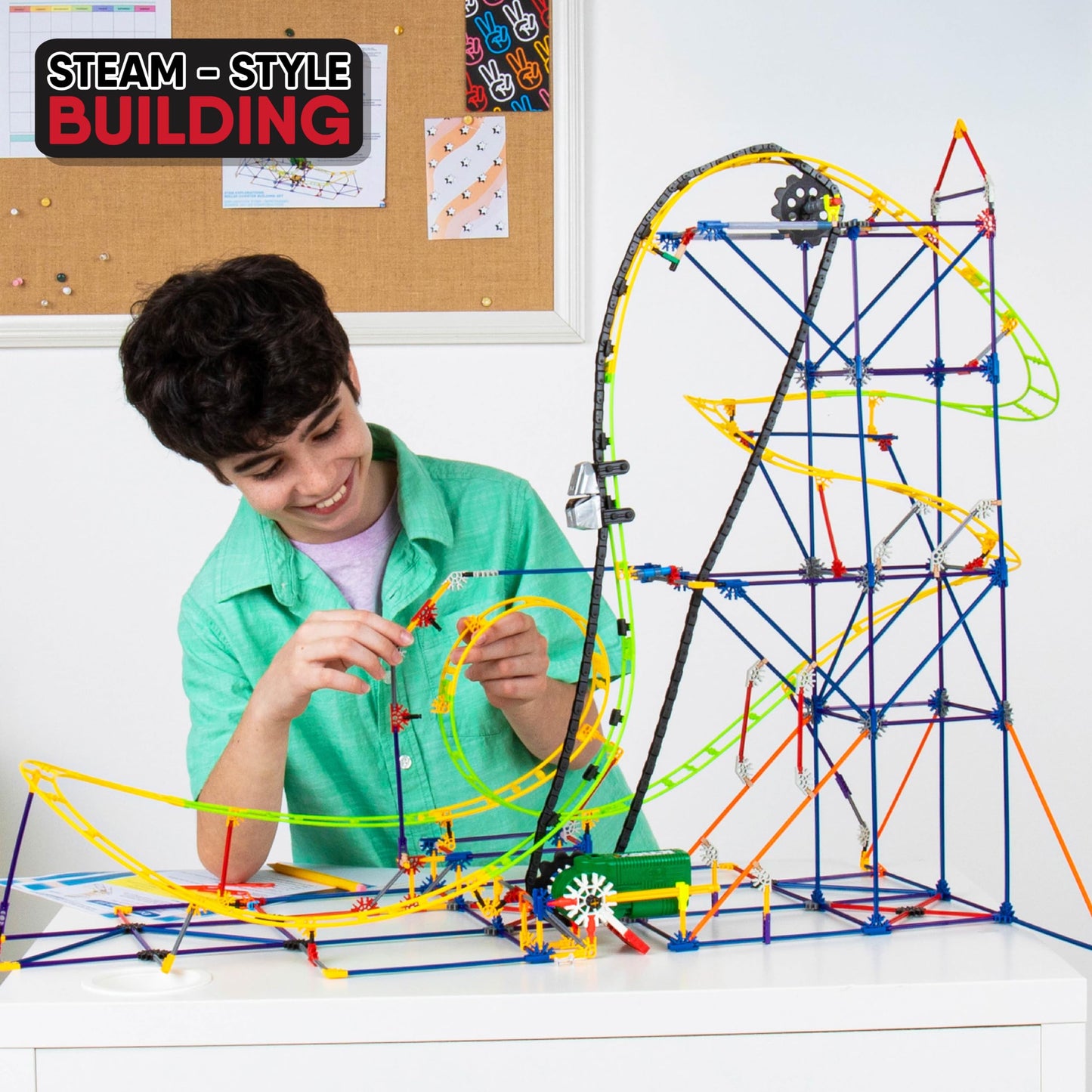 K'NEX Education STEM Explorations Roller Coaster Set (546 Pieces) for Ages 8+