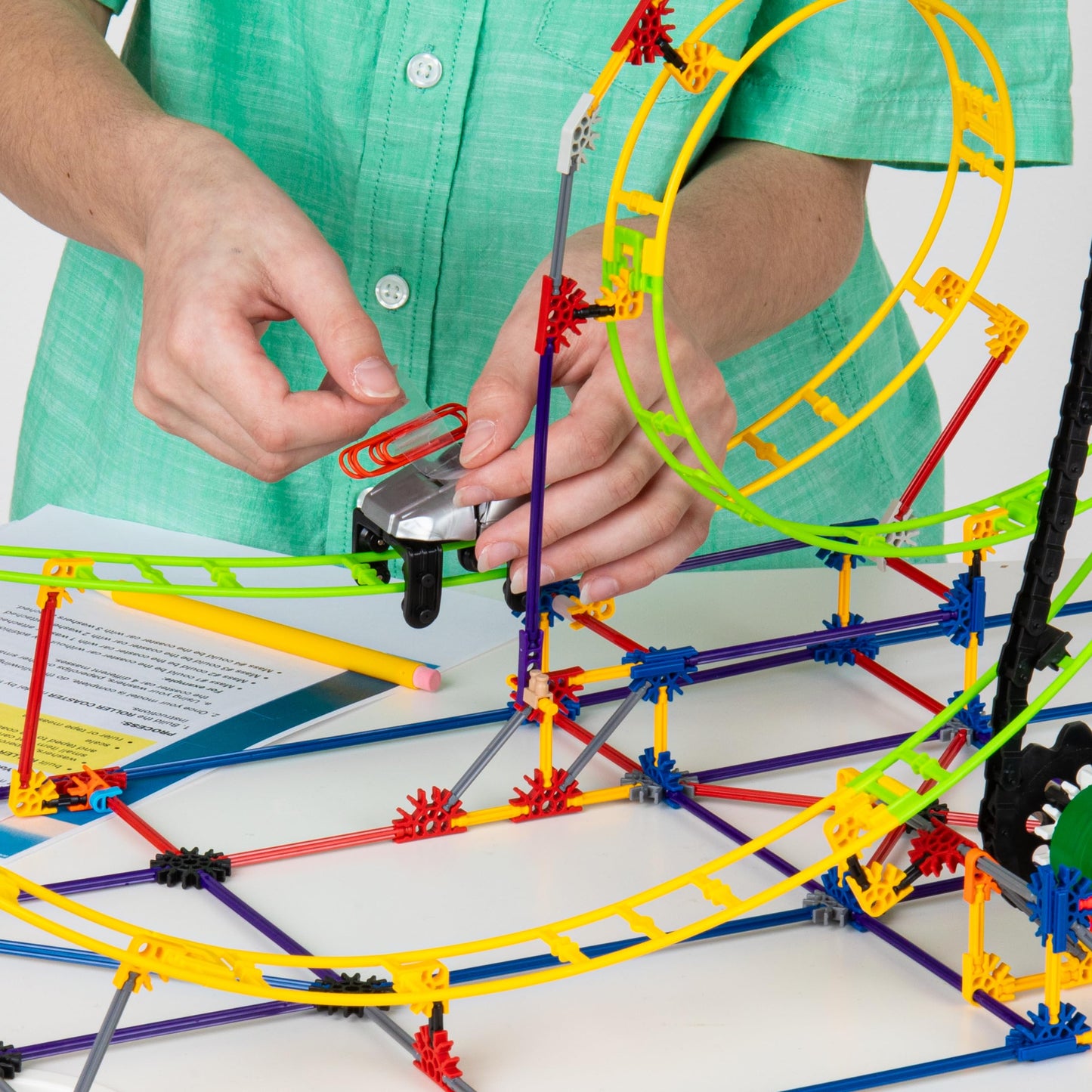 K'NEX Education STEM Explorations Roller Coaster Set (546 Pieces) for Ages 8+