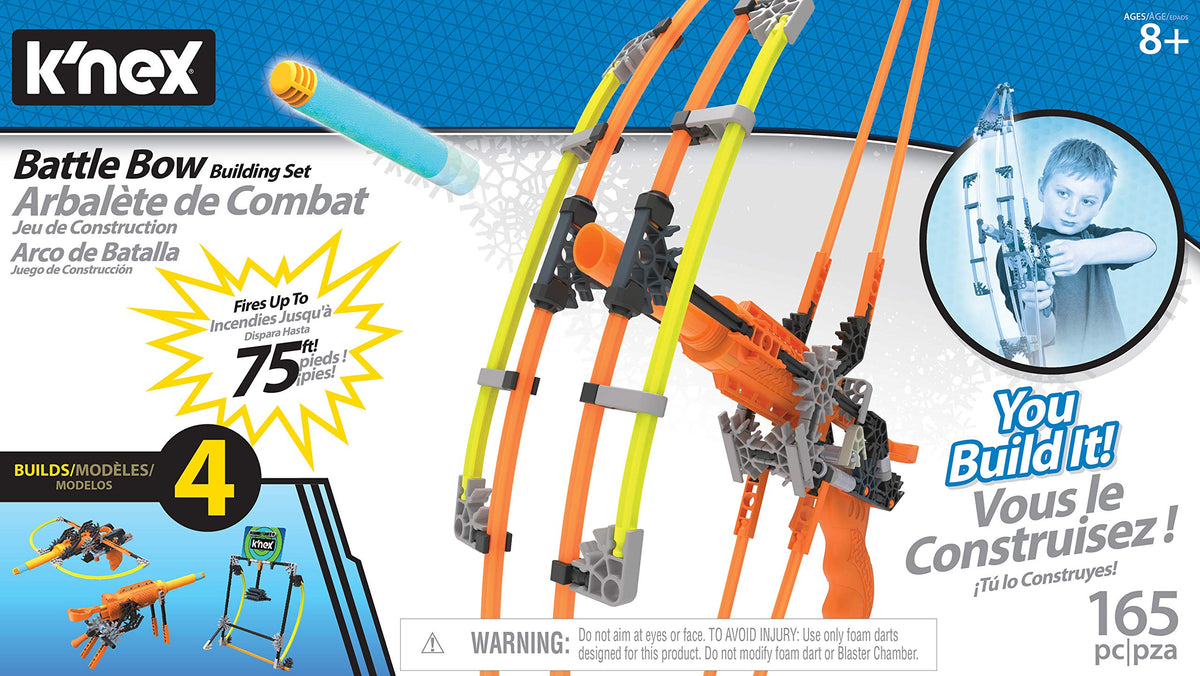 K'NEX K-Force Battle Bow Build & Blast Set | 165 Pieces for 8-15