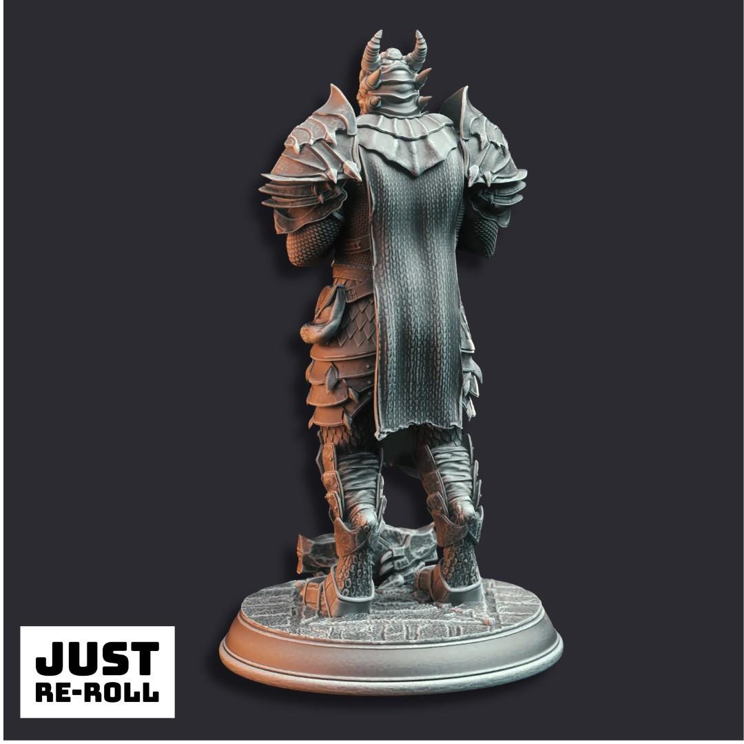 Knights of the Dragon - 3D Printed Fighter Character Miniature