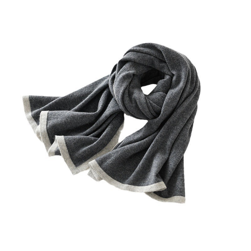 Knitted Cashmere Scarf|Winter Shawl