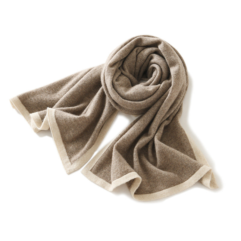 Knitted Cashmere Scarf|Winter Shawl