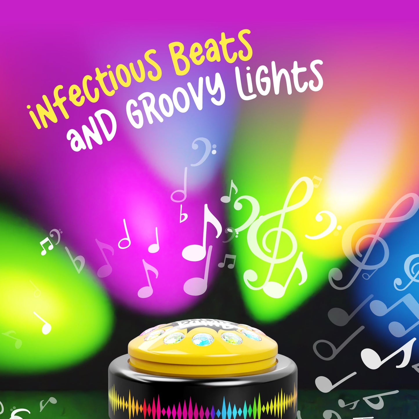 KNUCKLHEAD Dance Bomb Button – 30-Second Party Gadget for Classrooms, Offices & Gifts