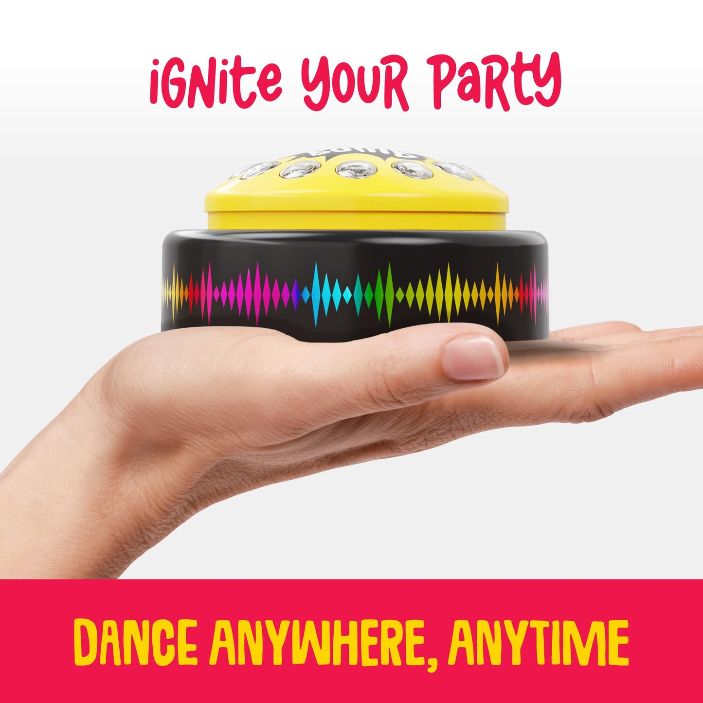 KNUCKLHEAD Dance Bomb Button – 30-Second Party Gadget for Classrooms, Offices & Gifts