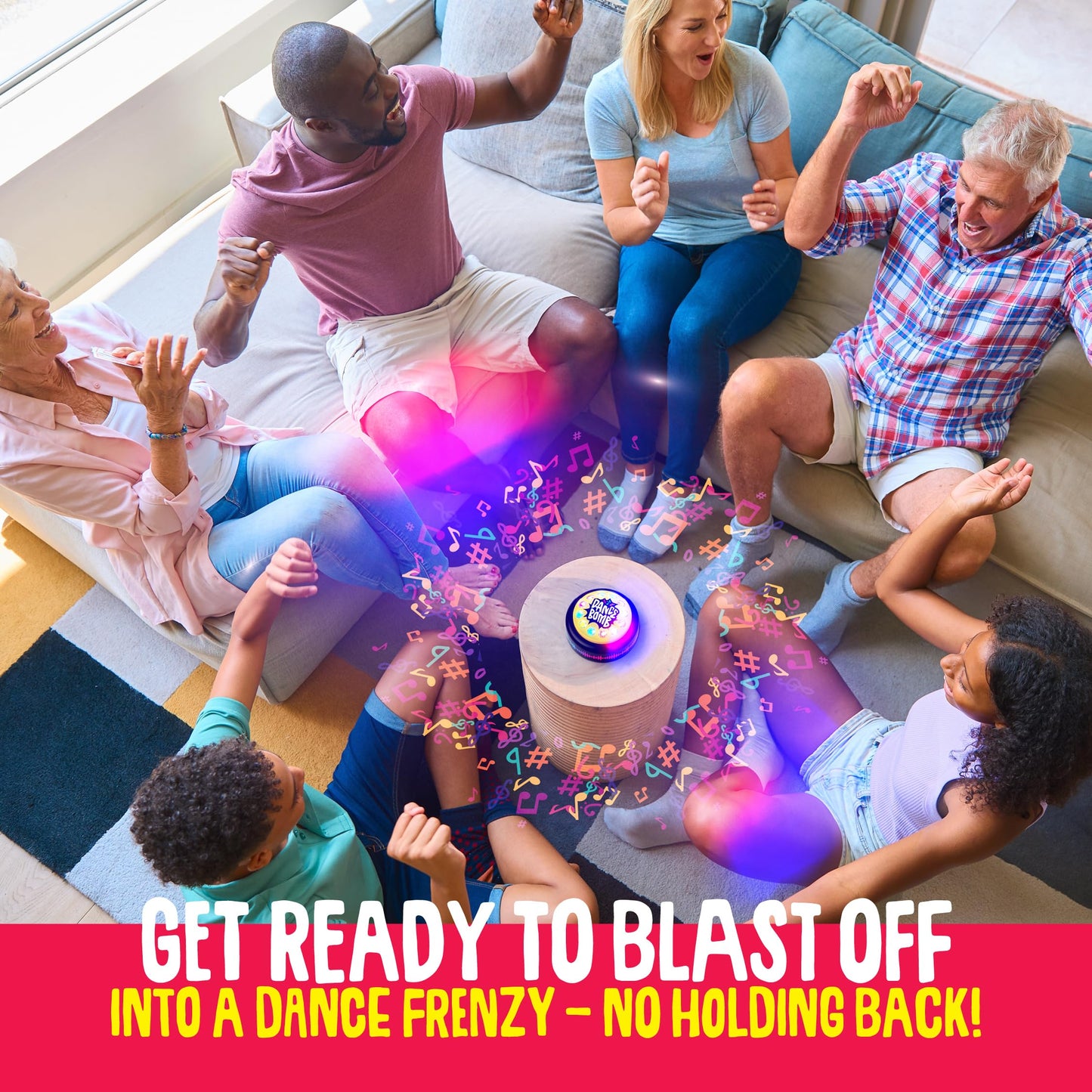 KNUCKLHEAD Dance Bomb Button – 30-Second Party Gadget for Classrooms, Offices & Gifts