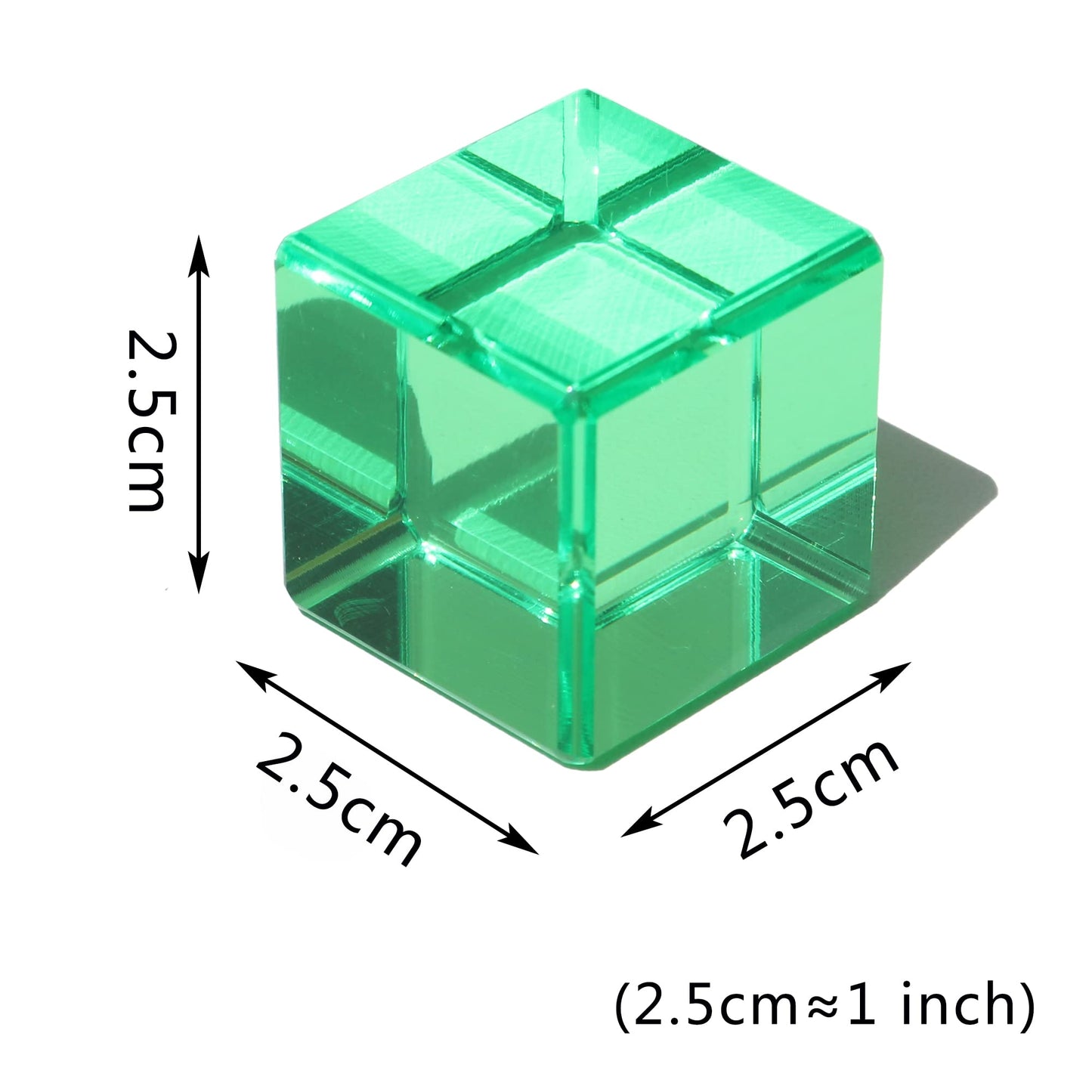 KOAICS Rainbow Crystal Acrylic Cubes – 48Pcs Colorful Sensory Stacking Blocks for Kids