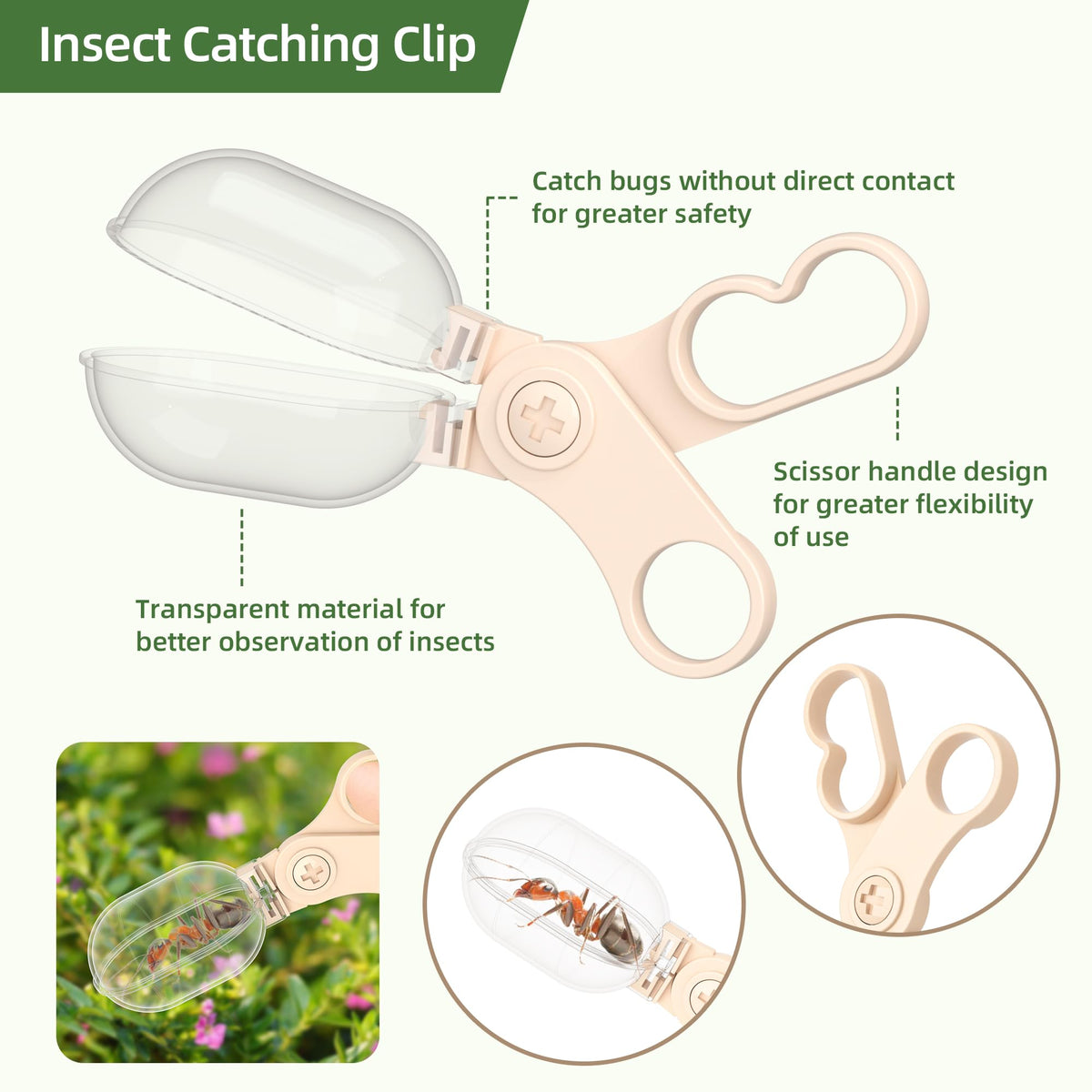 KOALA DIARY Kids Bug Catcher Kit - Explorer Set with Magnifier & Compass (Ages 3+)