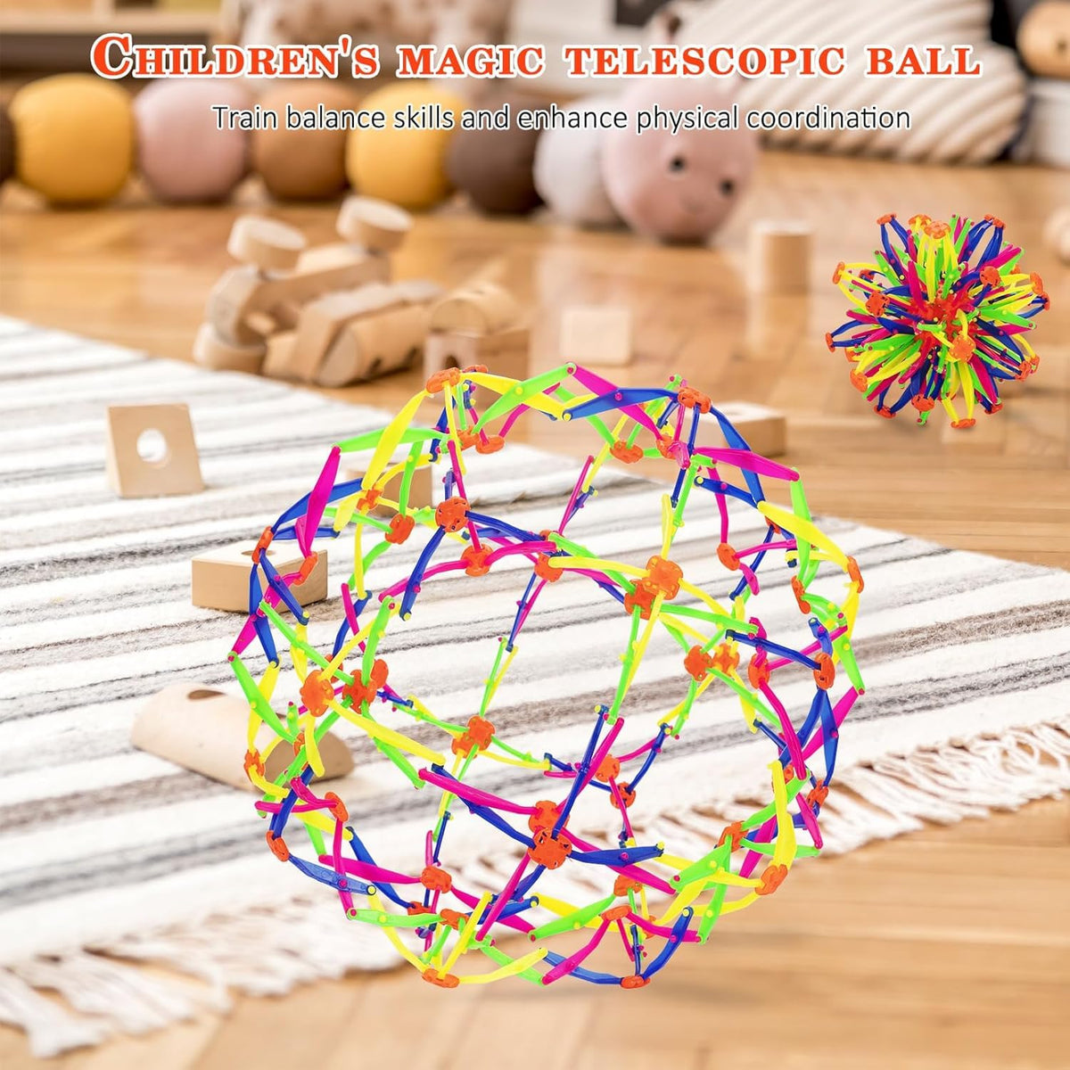 Kocasall Expanding Sphere – Anxiety Relief Sensory Ball for Kids & Adults (2 Pack, 12.8 in)