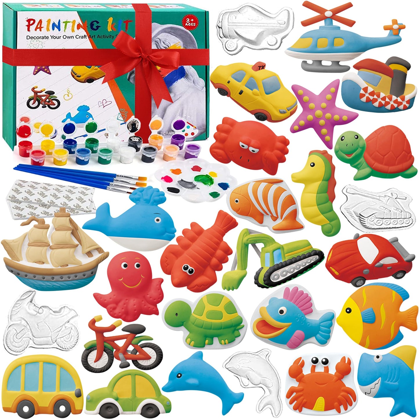 KODATEK 80-Piece Kids Arts & Crafts Set — Non-Toxic Paint Kit for Ages 4-8