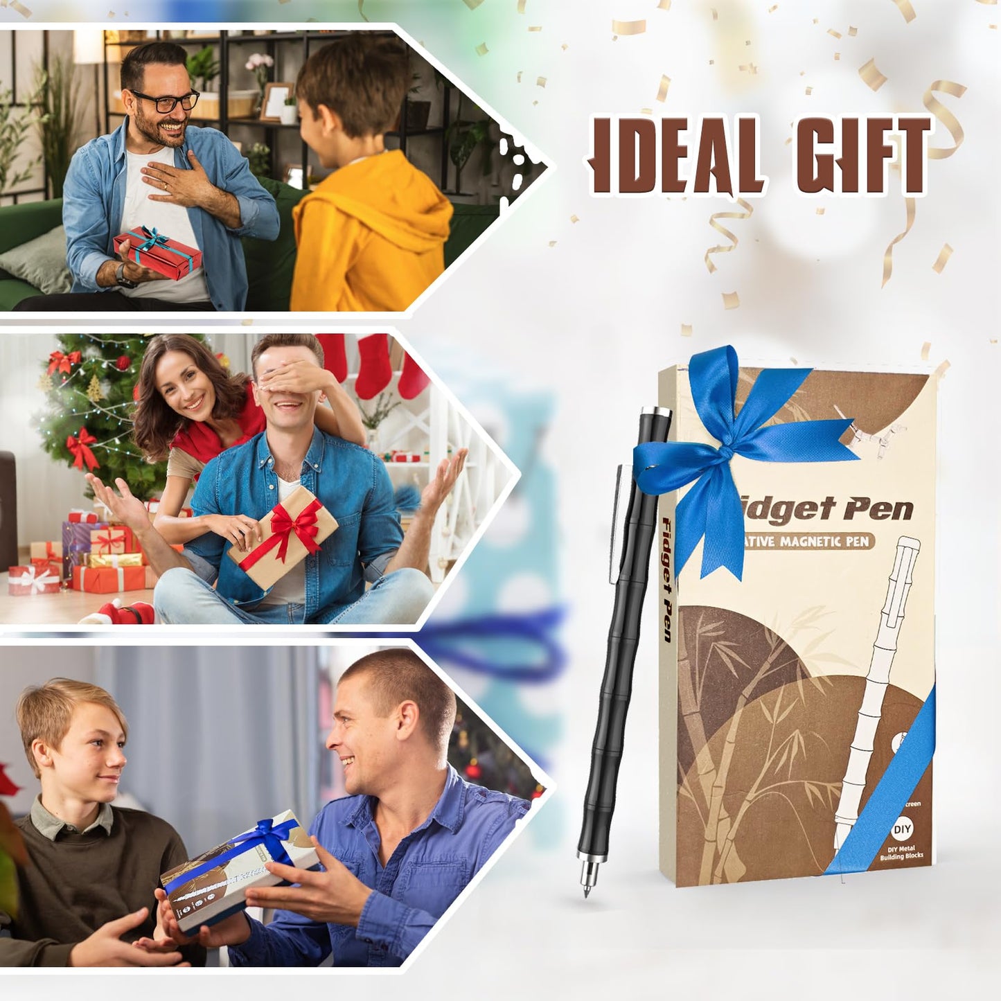 Kodatek Magnetic Fidget Pen for Teens - Deformation Shapes, Stress Relief, Unique Gift