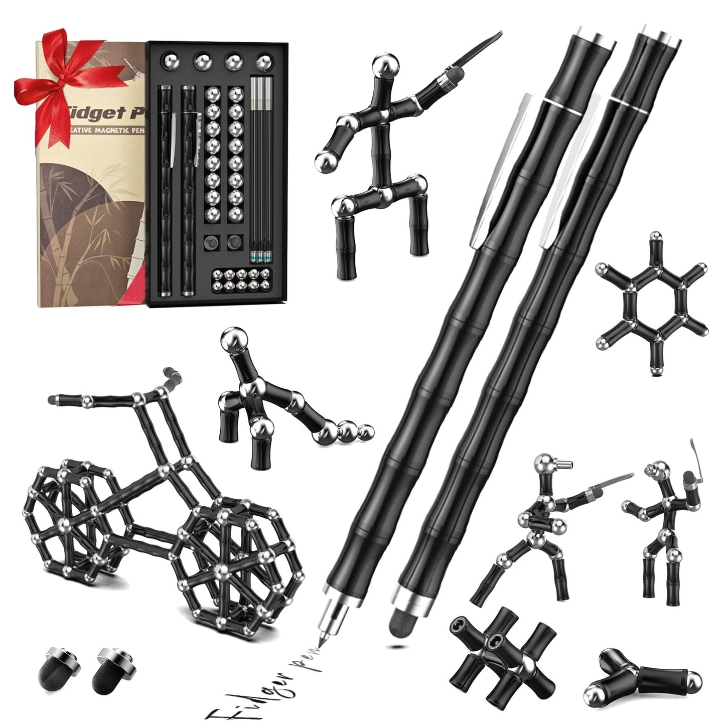 Kodatek Magnetic Fidget Pen for Teens - Deformation Shapes, Stress Relief, Unique Gift