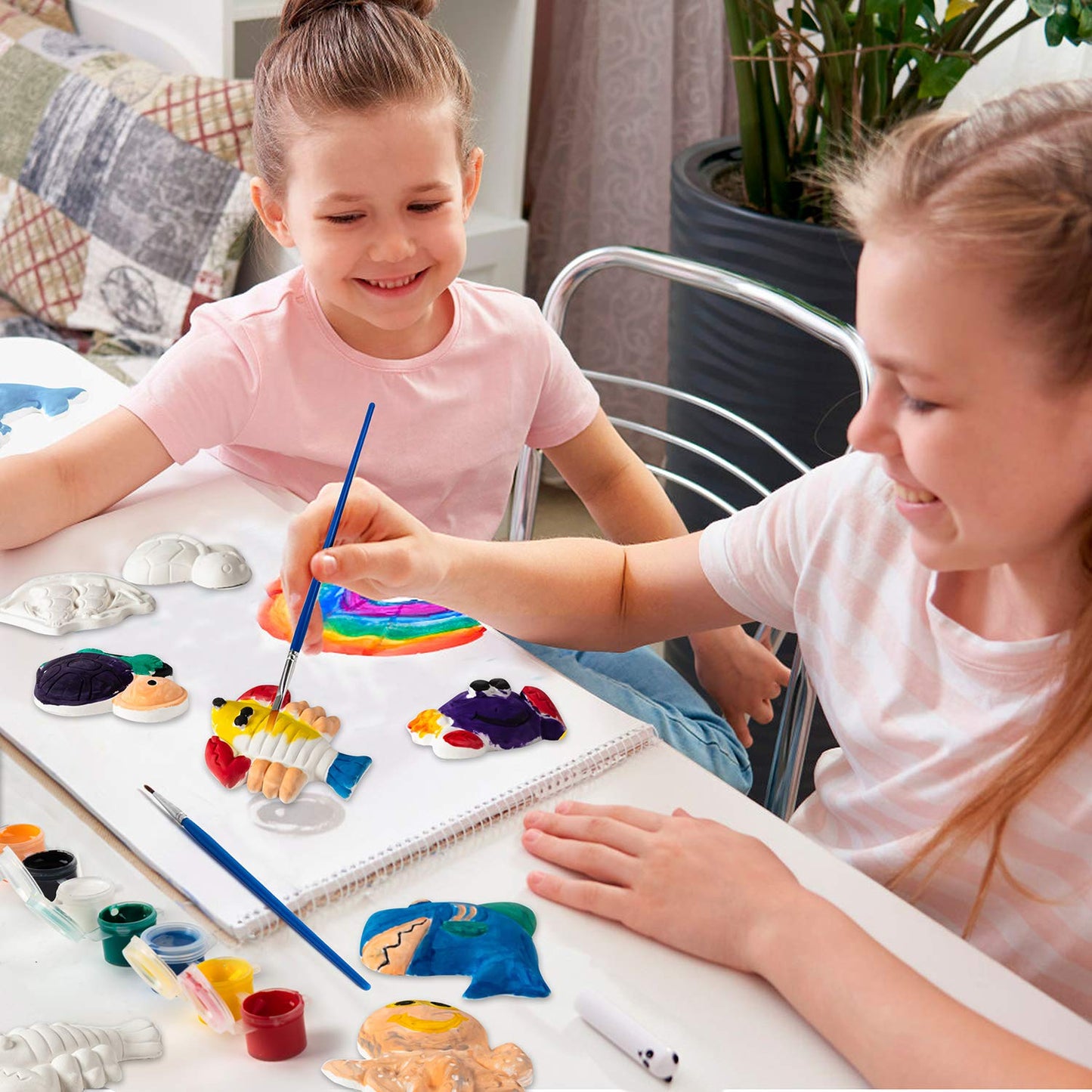 KODATEK 80-Piece Kids Arts & Crafts Set — Non-Toxic Paint Kit for Ages 4-8