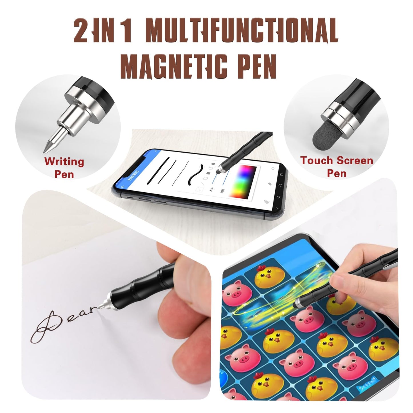 Kodatek Magnetic Fidget Pen for Teens - Deformation Shapes, Stress Relief, Unique Gift