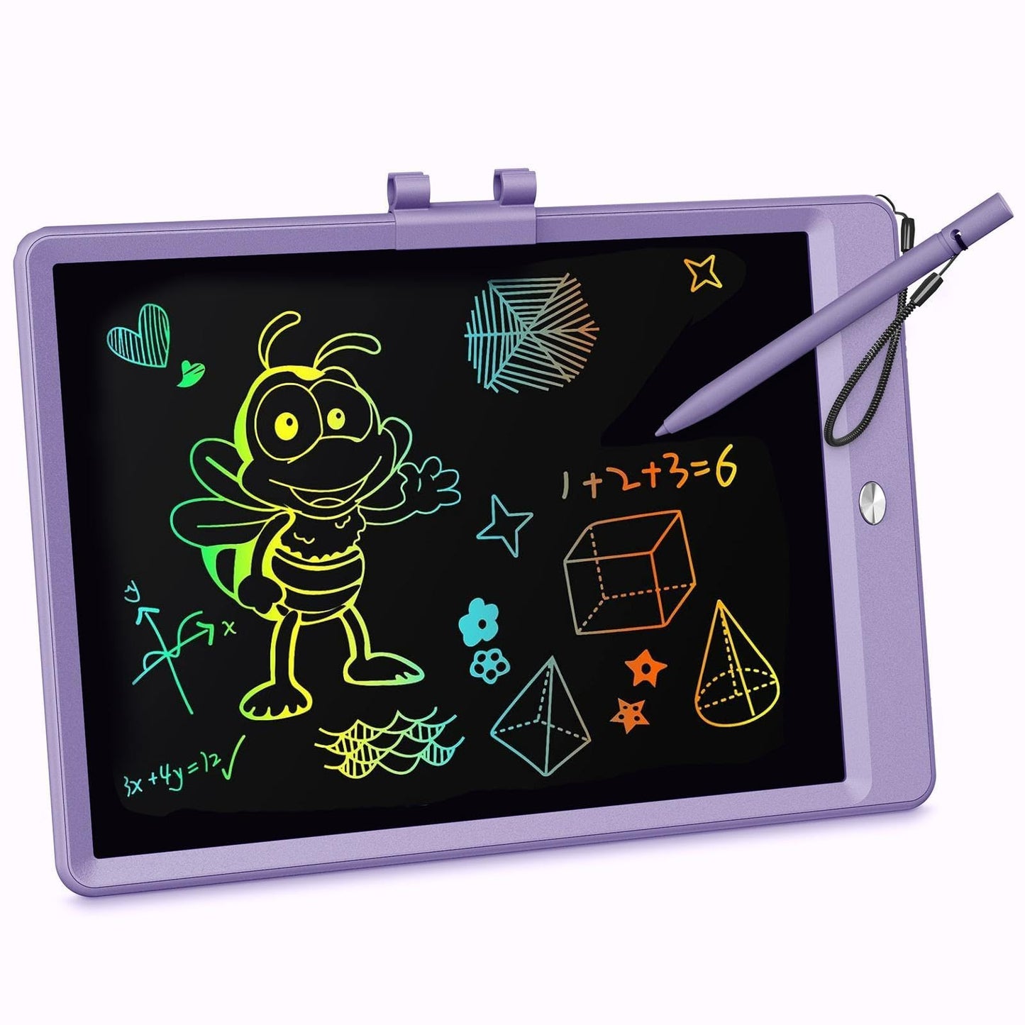 KOKODI LCD Writing Tablet - 10-Inch Colorful Doodle Board for Kids 3-6 (Purple)