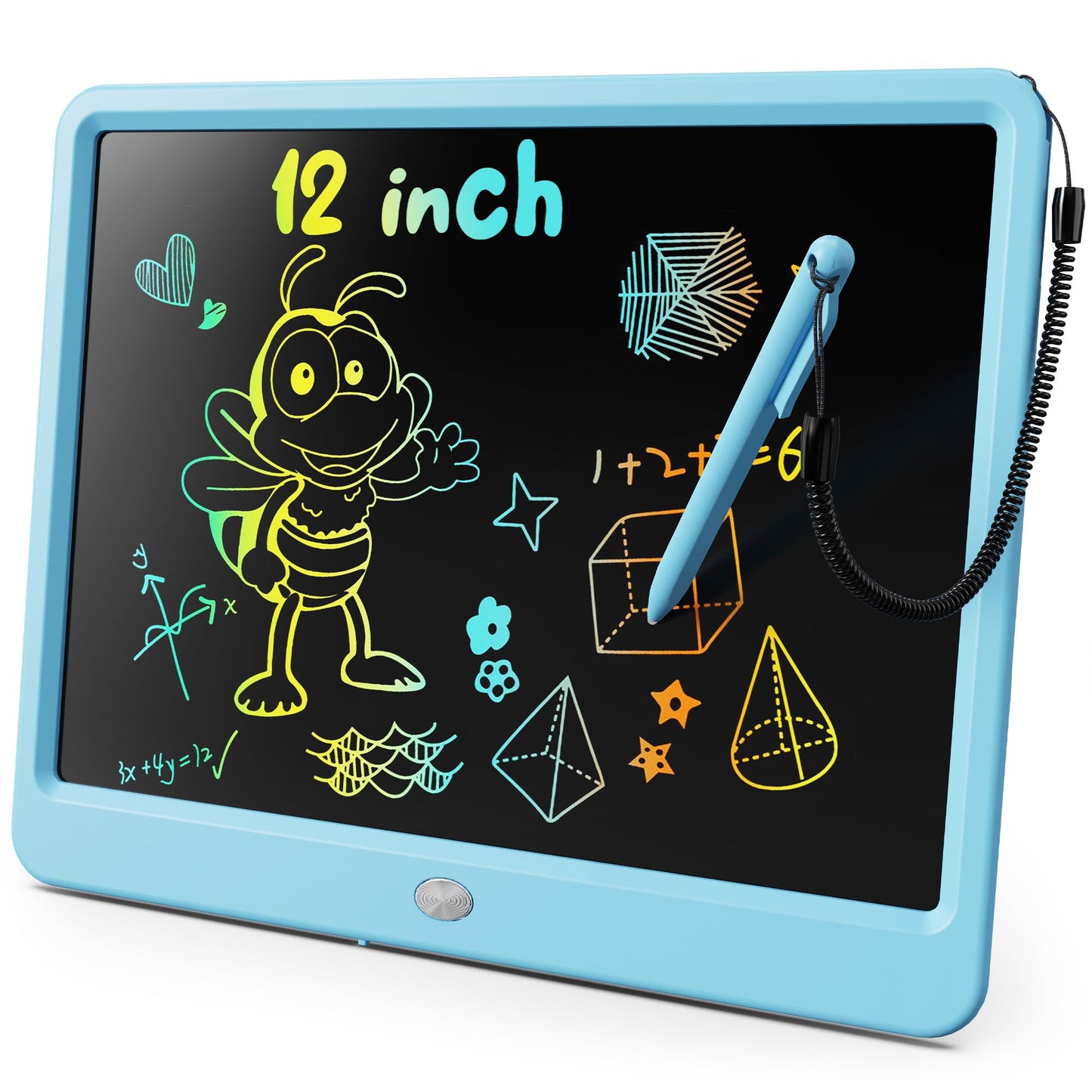KOKODI LCD Writing Tablet – 12-Inch Colorful Doodle Board for Kids 3-6 | Reusable Erasable Drawing Pad