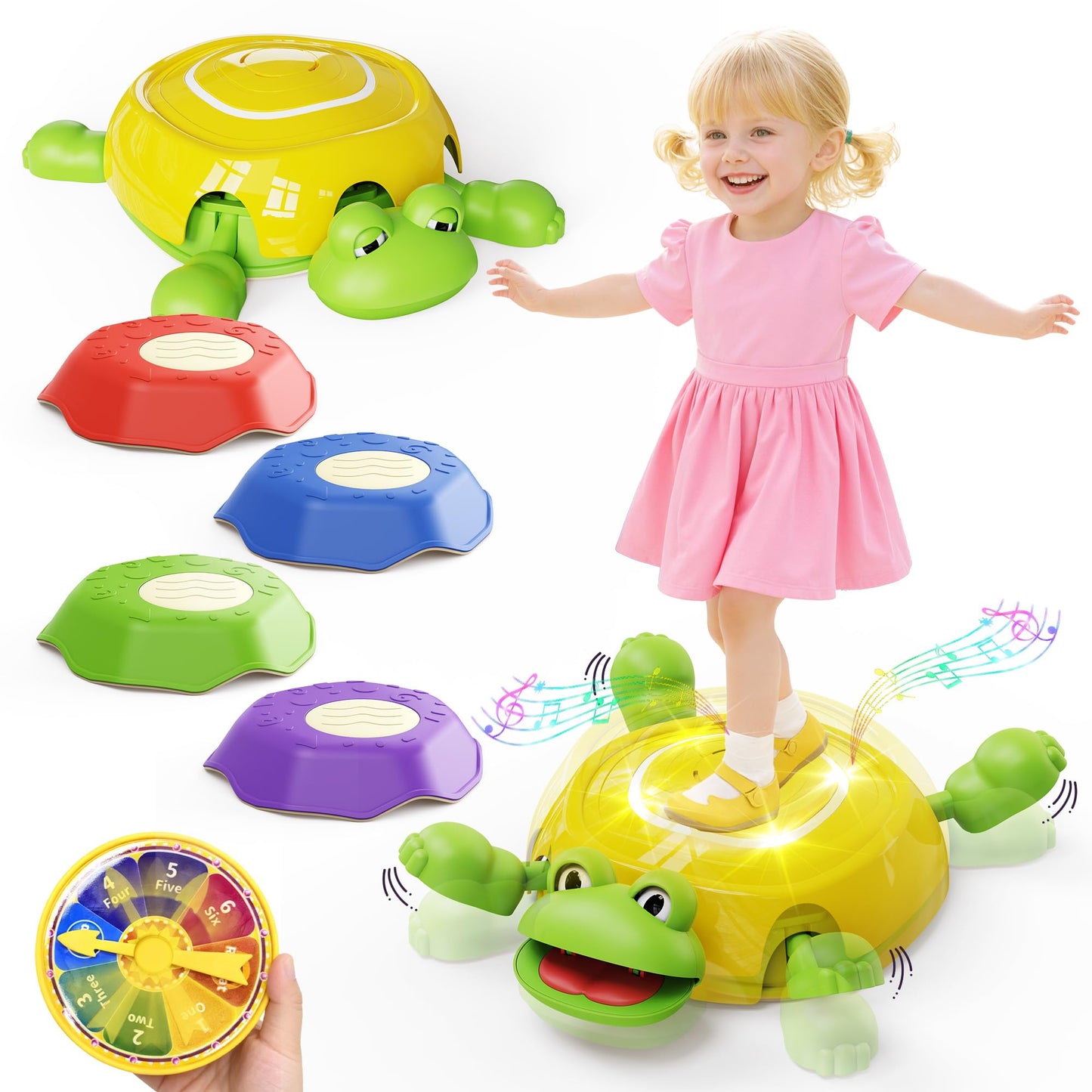 KOKODI Stepping Stones for Kids | Interactive Expressive LED Sensory Toys (4+1)
