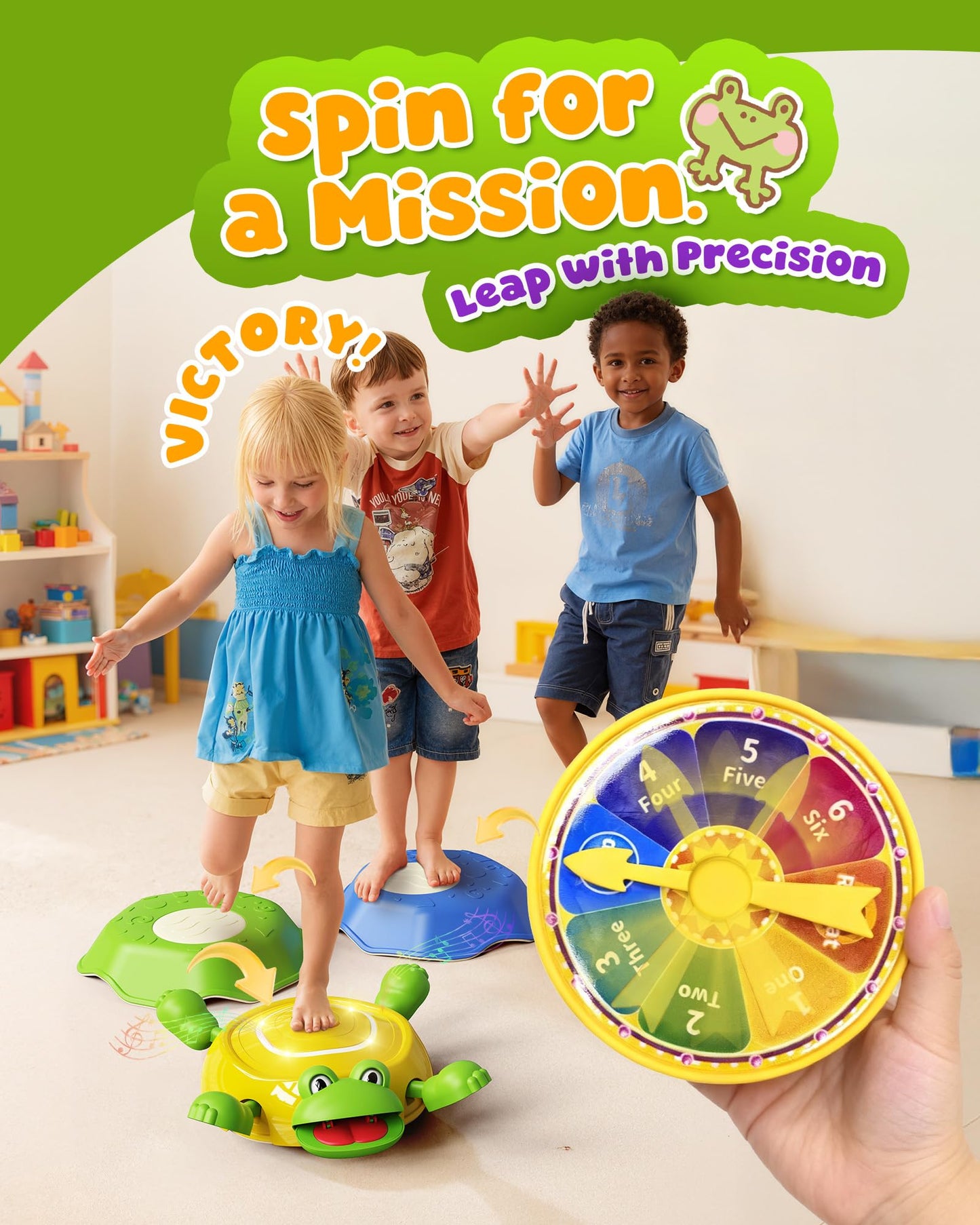KOKODI Stepping Stones for Kids | Interactive Expressive LED Sensory Toys (4+1)