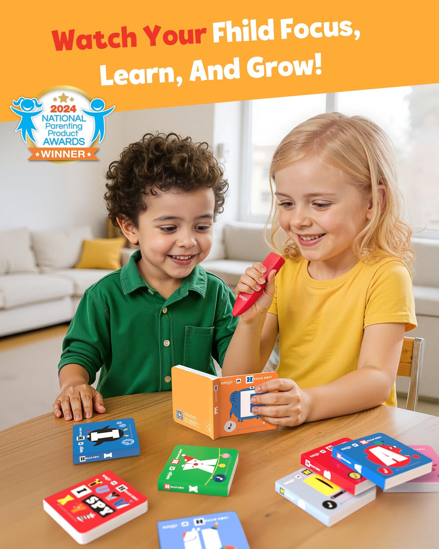 KOKODI Talking Pen 30 Mini Board Books – Interactive Audio Storybooks for Kids