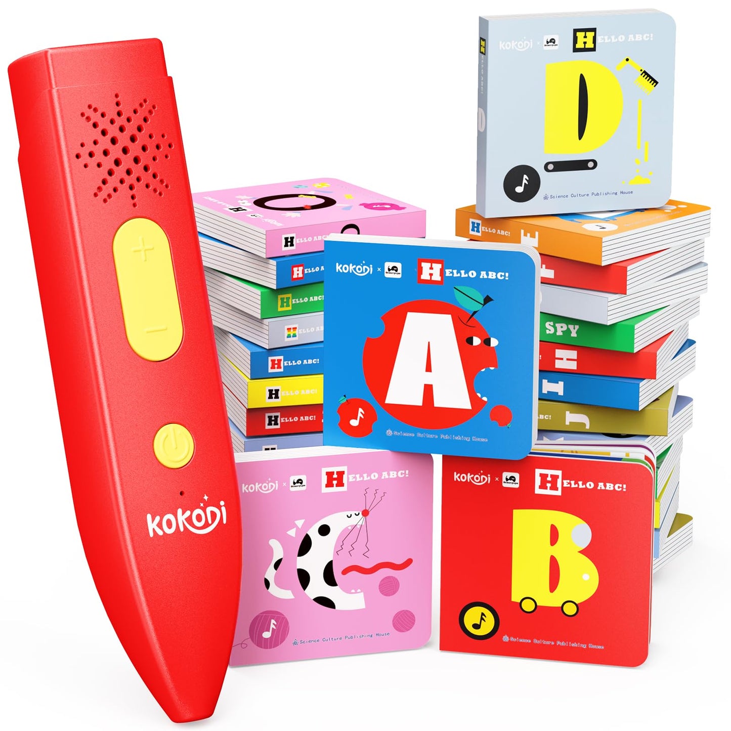 KOKODI Talking Pen 30 Mini Board Books – Interactive Audio Storybooks for Kids