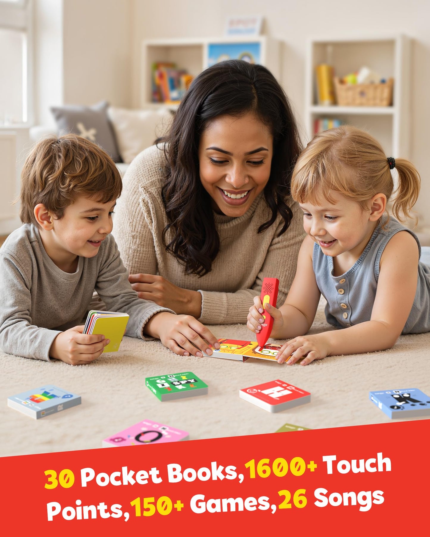 KOKODI Talking Pen 30 Mini Board Books – Interactive Audio Storybooks for Kids