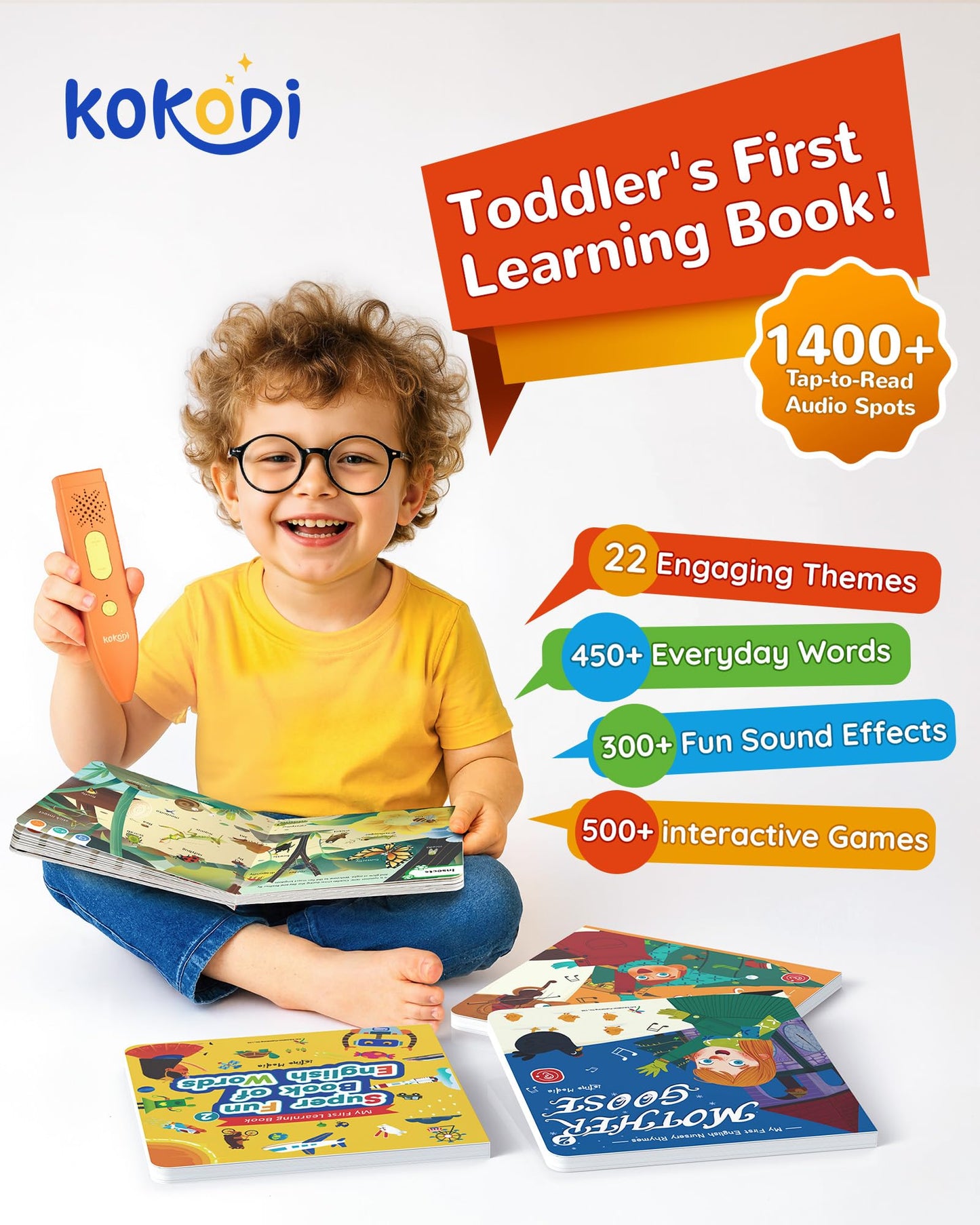 KOKODI Talking Pen Books Sets – Interactive Audio Learning for Toddlers 2–6