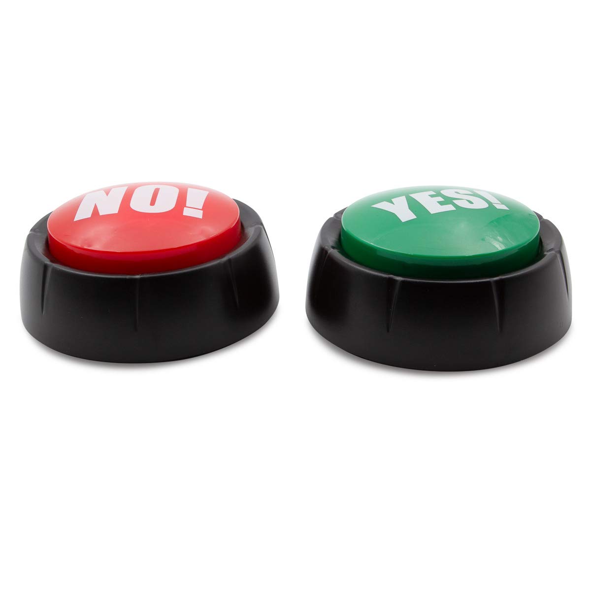 Kole Talking Yes & No Buzzer Buttons - Pack of 2 | Fun Desk Pranks & Games