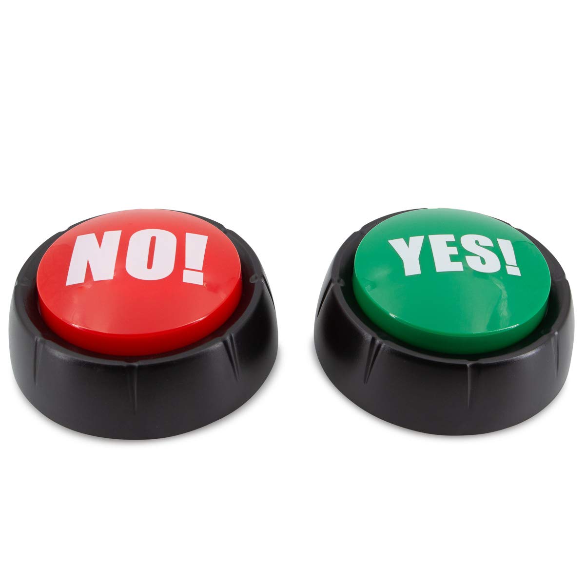 Kole Talking Yes & No Buzzer Buttons - Pack of 2 | Fun Desk Pranks & Games