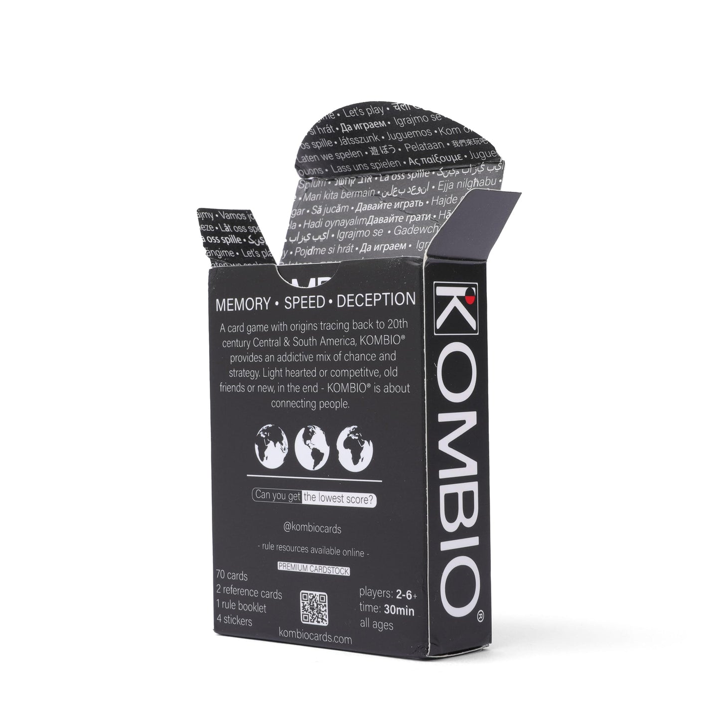 KOMBIO All-in-One Card Game for 2-6+ Players | Quick Setup, Strategic Play