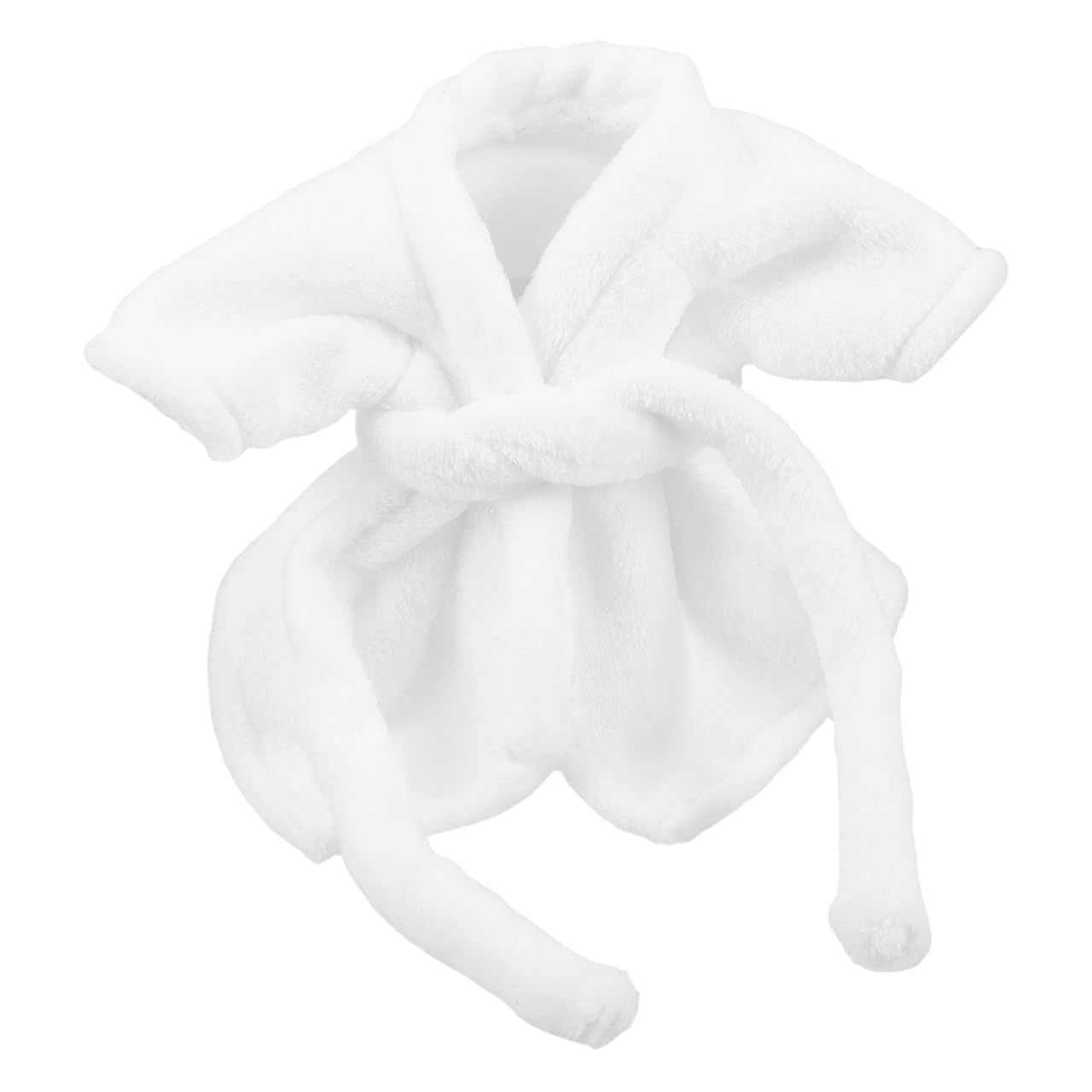KOMBIUDA Stuffed Animal Robe for Mini Bear Doll | Cozy Dress-Up Clothes for Dollhouse & Bath Props