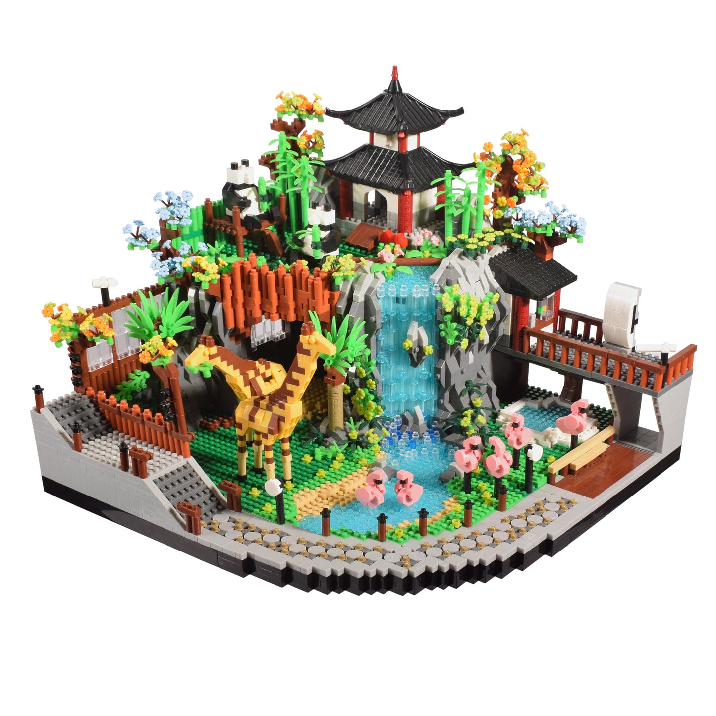 Komvoor Zoo Micro Building Blocks Set – 5000pcs, Animal Park Diorama for Adults & Teens