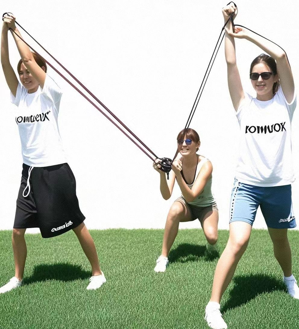 KOMVOX Water Balloon Launcher Slingshot — 500-Yard Long Range, 3-Person Giant Slingshot