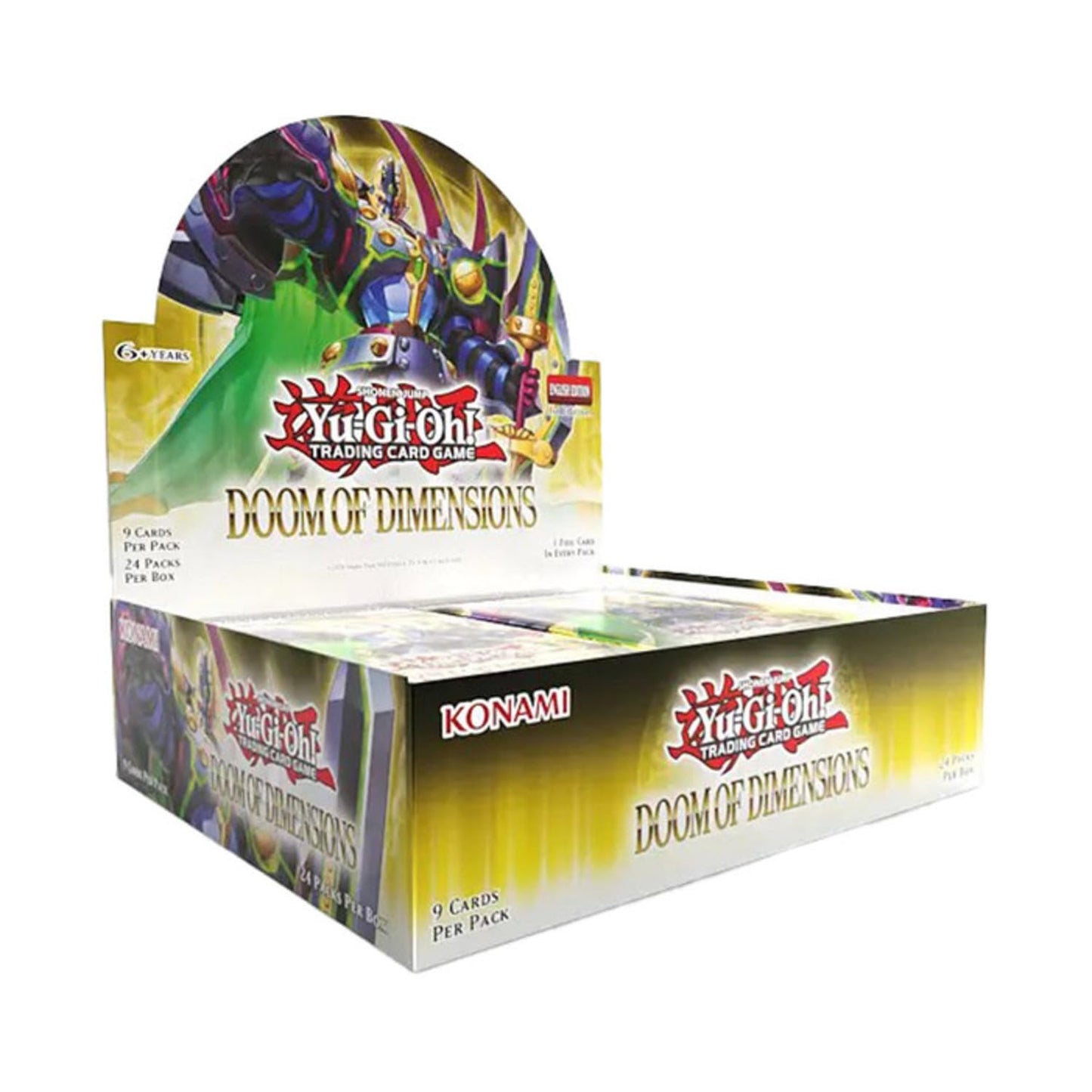 Konami Yu-Gi-Oh! Doom of Dimensions Booster Box – 24 Packs, 9 Cards per Pack, 25 Starlight Rares