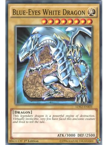Konami Yu-Gi-Oh! Blue-Eyes White Dragon LDK2-ENK01 Alternate Art - Limited Edition Common Card | Deckboosters