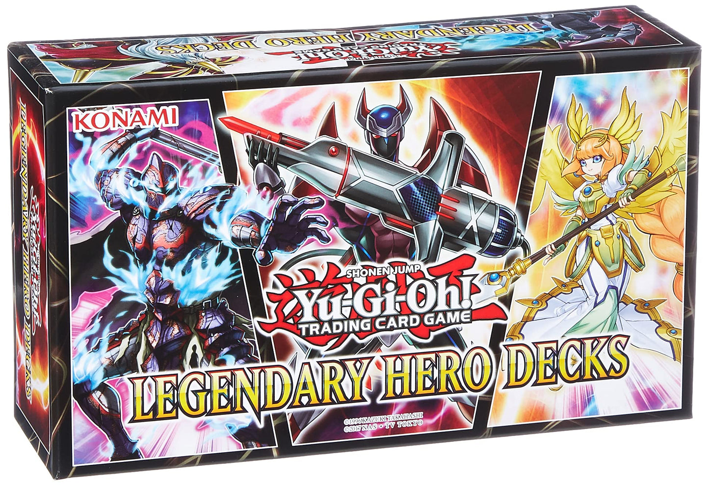 Konami Yu-Gi-Oh! Legendary Hero Decks – 3 Unique 40-Card Decks | Trading Card Game