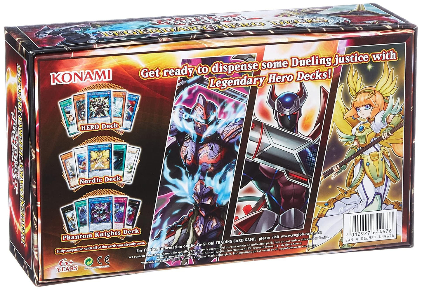 Konami Yu-Gi-Oh! Legendary Hero Decks – 3 Unique 40-Card Decks | Trading Card Game